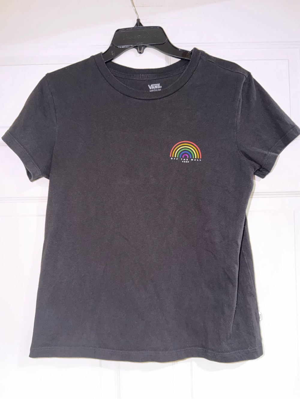 Women’s Vans Black Rainbow Short Sleeve T Shirt